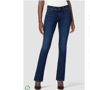 HUDSON Sz 27 BETH BABY BOOT WITH FLAPS STRETCH JEANS dark wash